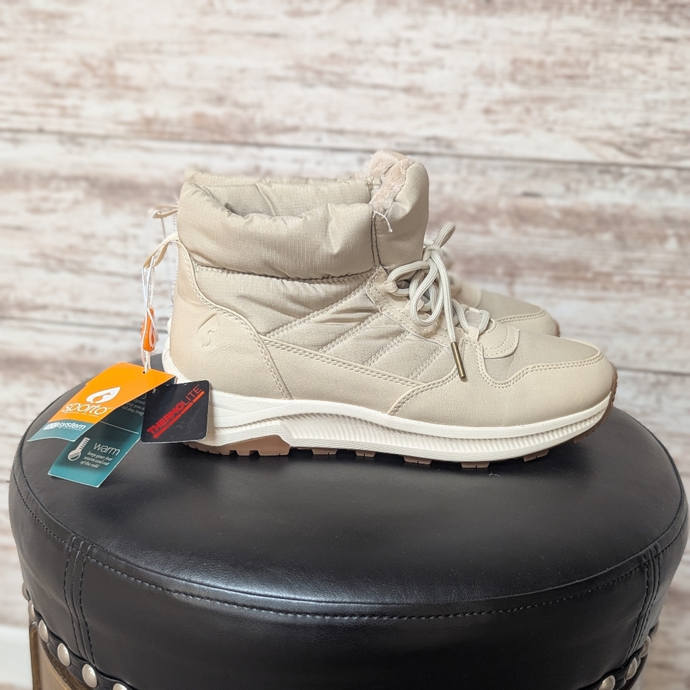 Sporto Women's Beige Winter Boots